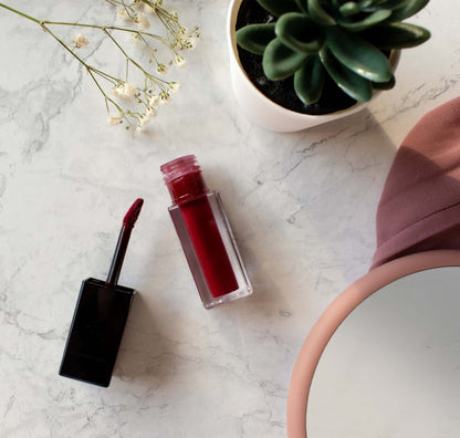 Burg Matte Lipstick 76 – Vegan Velvet Finish